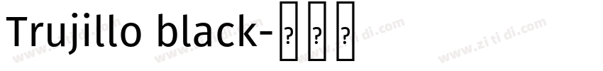 Trujillo black字体转换